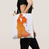 Ich liebe dich Mann und Frau auf einer Tragetasche Tasche (Von Nahem)