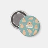 Ich Liebe dich, Marmots Illustration Magnet (Vorderseite/Rückseite)