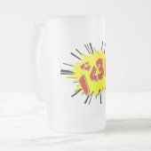 Ich Liebe dich Mattglas Bierglas (Vorderseite Links)