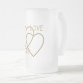 Ich Liebe dich Mattglas Bierglas (VorderseiteRechts)