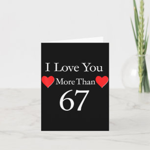 Ich liebe dich mehr als 67 Meme Valentines 6 7 Män Karte