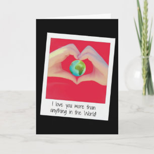 "Ich Liebe dich mehr als alles andere auf der Welt Feiertagskarte
