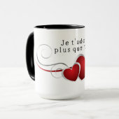 Ich liebe dich mehr als alles tasse (Vorderseite Links)