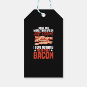 Ich liebe dich mehr als Bacon Lustiger Frühstückss Geschenkanhänger