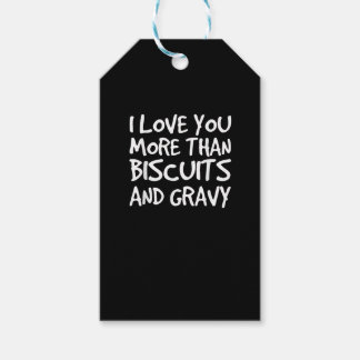 Ich liebe dich mehr als Biscuit-Gravy Lustiges Ges Geschenkanhänger