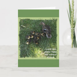 Ich Liebe dich mehr als die Welt selbst Karte