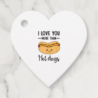 Ich liebe dich mehr als Hot Dogs Lustiger Wurst-Wo Geschenkanhänger