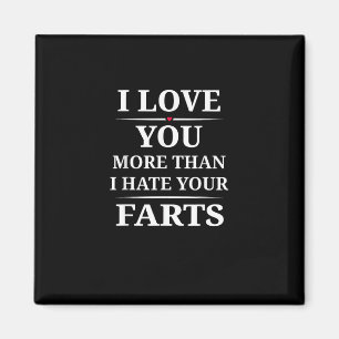 Ich liebe dich mehr als ich deine Fürze hasse Lust Magnet