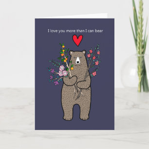 Ich Liebe dich mehr, als ich niedliche Liebe ertra Karte