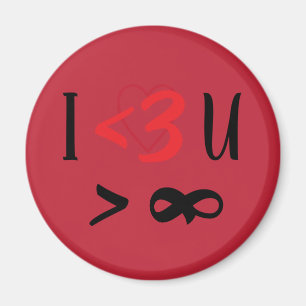 Ich liebe dich mehr als Infinity Magnet