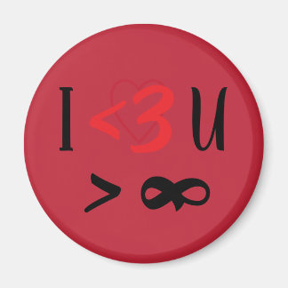 Ich liebe dich mehr als Infinity Magnet