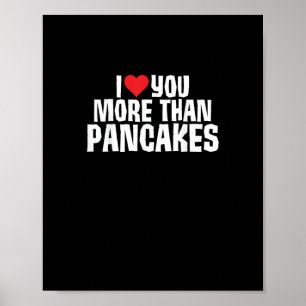 Ich liebe dich mehr als Pfannkuchen Lustiger roman Poster