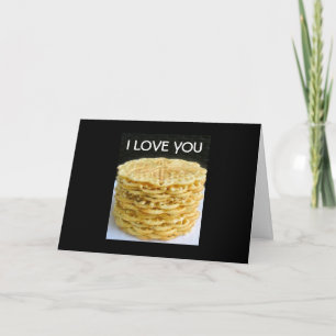 ICH LIEBE DICH "MEHR ALS PIZZELLES" FEIERTAGSKARTE
