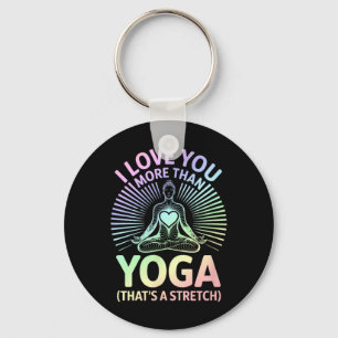Ich liebe dich mehr als Yoga - Yoga Liebhaber _1  Schlüsselanhänger