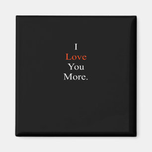 Ich liebe dich, mehr minimales Design Magnet