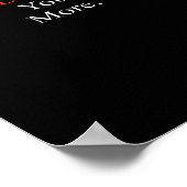 Ich liebe dich, mehr minimales Design Poster (Ecke)