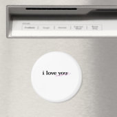 Ich liebe dich mehr Mixed Fonts Typography Design Magnet (In Situ (Geschirrspüler))