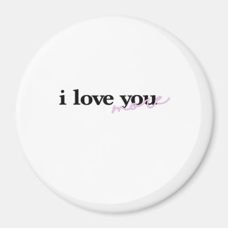Ich liebe dich mehr Mixed Fonts Typography Design Magnet