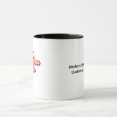 Ich liebe dich mehr moderne saubere Art  Tasse (Zentrum)