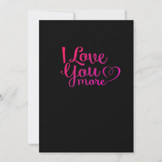 Ich liebe dich mehr Soft Minimal Design Feiertagskarte
