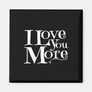 Ich liebe dich mehr Süße romantische Gestaltung Magnet