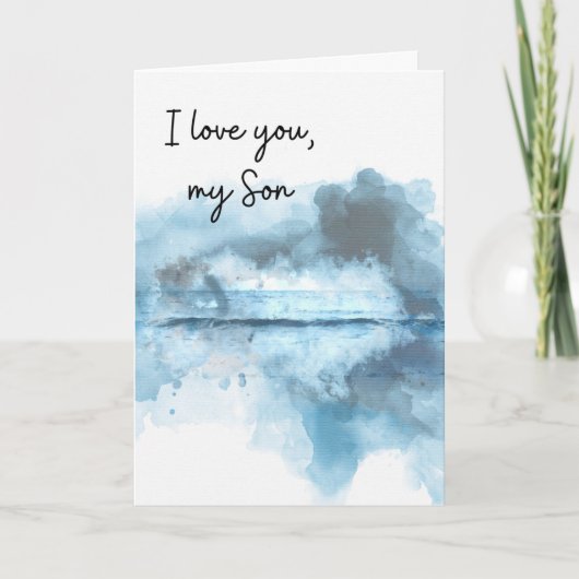 Ich liebe dich, mein Sohn Karte (Vorderseite)