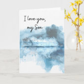 Ich liebe dich, mein Sohn Karte (Gelbe Blume)