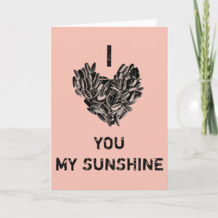"Ich liebe dich mein Sonnenschein" Lustig Niedlich Feiertagskarte