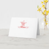 Ich liebe dich, minimaler romantischer Stil Karte (Gelbe Blume)