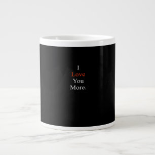 Ich liebe dich, minimalistisch gestaltet Jumbo-Tasse