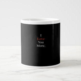 Ich liebe dich, minimalistisch gestaltet Jumbo-Tasse