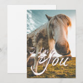 Ich liebe dich mit Blick auf das Pferd (Vorne/Hinten)