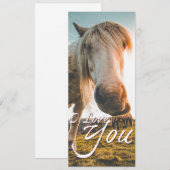 Ich liebe dich mit Blick auf das Pferd (Vorne/Hinten)