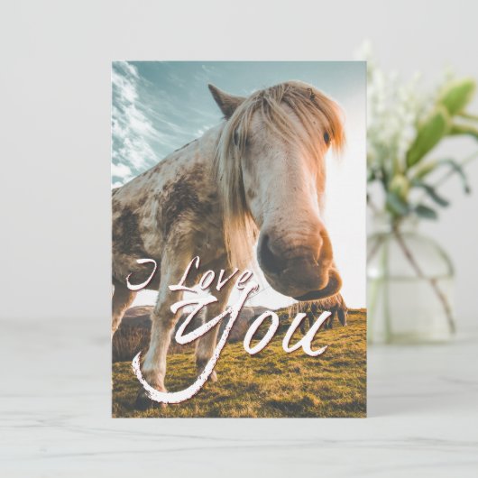 Ich Liebe dich mit dem Aussehen von Pferd (Stehend Vorderseite)