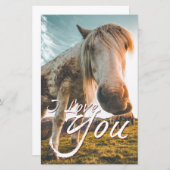 Ich Liebe dich mit dem Aussehen von Pferd (Vorne/Hinten)