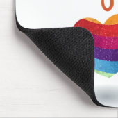 Ich Liebe dich mit ein paar Herzen Mousepad (Ecke)