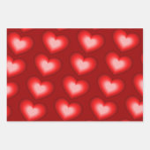 Ich Liebe dich mit Herzen! Geschenkpapier Set (Vorderseite 2)