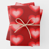 Ich Liebe dich mit Herzen! Geschenkpapier Set (Beispiel)