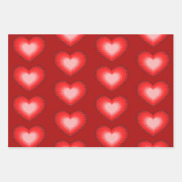 Ich Liebe dich mit Herzen! Geschenkpapier Set