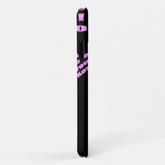 Ich Liebe dich mit rosa Buchstaben Case-Mate iPhone Hülle (Hinten/Rechts)