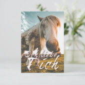 Ich liebe dich mit schauenden Pferd (Stehend Vorderseite)