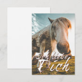 Ich liebe dich mit schauenden Pferd (Vorne/Hinten)