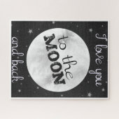Ich Liebe dich mit Sternen zum Mond und zurück in Puzzle (Horizontal)