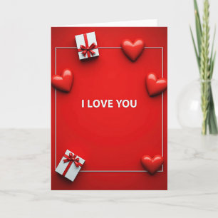 Ich liebe dich moderne Karte