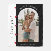 Ich Liebe dich! Modernes, romantisches Foto Fleecedecke (Vorderseite)