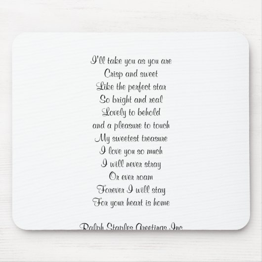 Ich Liebe dich Mousepad (Vorne)