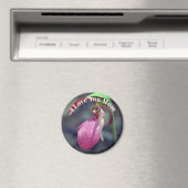 Ich liebe dich, Mutter Frauenschuh-Blume Magnet (In Situ (Geschirrspüler))