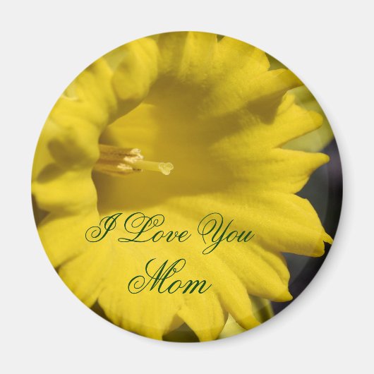 Ich liebe dich, Mutter, Narzissenblume Magnet (Vorne)