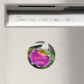 Ich liebe dich, Mutter Orchideenblume Magnet (In Situ (Geschirrspüler))
