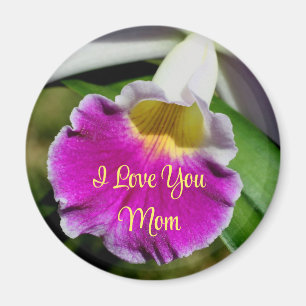 Ich liebe dich, Mutter Orchideenblume  Magnet